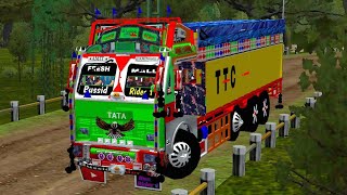 Download new tata 12 wheeler truck livery for Bussid full modify livery truck 12 wheeler truck liver