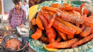 Most Famous Potato French Fries Chaat Wala | Potato French Fries Chaat | Street Food | Foody Naveen