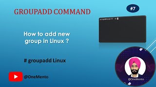 groupadd command | How to create a new group in linux |