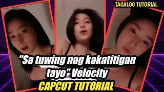 Audrey " Sa tuwing nag kakatitigan tayo " Flow G Capcut Tutorial// Velocity Edit