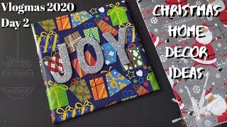 DIY: Christmas decor idea | Easy and affordable decor ideas | JOY | Vlogmas2020