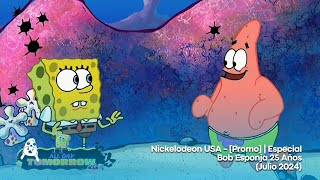 Nickelodeon USA - [Promo] | Especial Bob Esponja 25 Años | (Julio 2024)