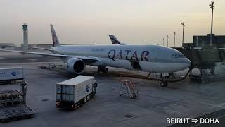 QATAR AIRWAYS 777 🇶🇦 BEIRUT → DOHA