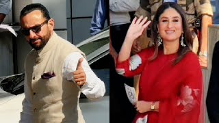 Kareena Kapoor With Saif Ali Khan Spotted Leaving For Delhi To Meet PM Modi