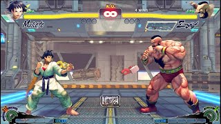 MAKOTO VS ZANGIEF | CPU VS CPU Ultra Street Fighter IV  (Hardest AI)