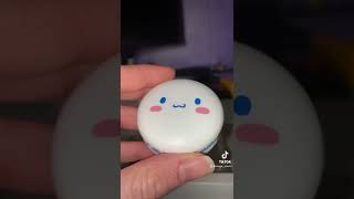 Cinnamoroll macaron lip balm from @cremeshop 🥰 #kawaii #lipbalm #cinnamoroll #sanrio #asmr