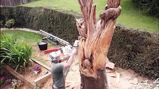 Day 5 - Our Cherry Tree being Carved