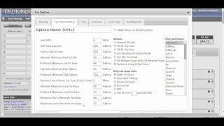 Fuel purchase optimization setup