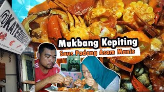 MUKBANG Kuliner Pedas Kepiting Saus Padang di Pekanbaru, Rasa Seafood Asam Manis Bikin Ketagihan