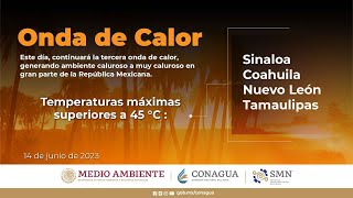 Alerta 🚨 Onda de calor que azota al país #conagua