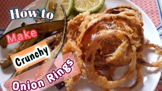 How to make onion rings. Easy step by recipe