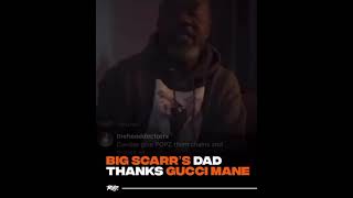 Big scarr dad thank Gucci mane for his support over son FUNERAL #shorts #guccimane #bigscarr