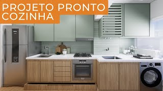 Tour cozinha planejada para apartamento pequeno│Xangai│116 AC