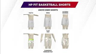 NEW 3D SIZE GUIDE | HP Fit Basketball Shorts Above Knee