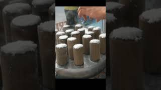 How to Make Putu Bamboo Brown Sugar Cheap Traditional Snacks in The City of Pekanbaru #shorts