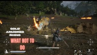 Gold Armored Rhino | What Not To Do | Black Myth Wukong