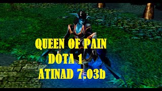 GAMEPLAY DE QUEEN OF PAIN DOTA 1 PLATAFORMA ATINAD MAPA 7.03b