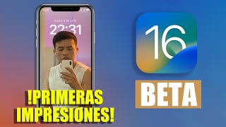 Asi luce iOS 16 Beta 🤯| iPhone X