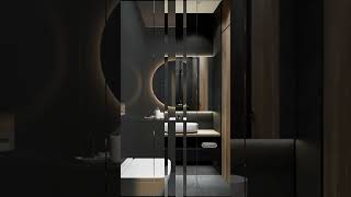 Dark and Moody Bathroom: Stylish DESIGN for a Cozy Retreat #interiordesign #highendinteriors