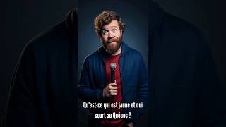 Qu'est-ce qui est jaune et qui court au Québec? #quebec #montreal #rire #lesfousduquebec