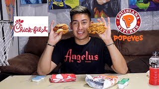 POPEYES VS CHICK-FIL-A MUKBANG | WHICH CHICKEN SANDWICH IS BETTER?