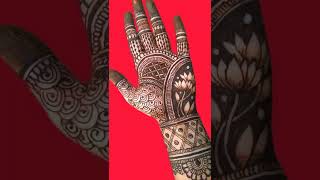 Very beautiful mehndi design ||most beautiful mehandi design ||Lotus mehndi design #shorts #ytshorts