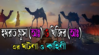 মুসা আঃ ও খিজির আঃ এর ঘটনা । মুসা নবী কেন লিজ্জিত হয়েছিলেন !!  ইসলামিক গল্প