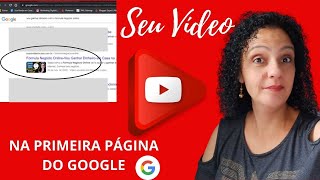 Como Fazer Seu Vídeo Ficar na Primeira Página do Google  - [SEO Of Page]