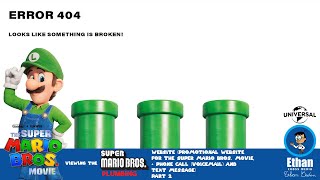 Viewing the Super Mario Bros. Plumbing Website (The Super Mario Bros Movie Promotion) Part 2