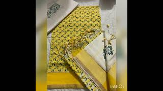 Printed Unstitched Cotton Dress Materials@stunningwear7951