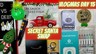 Vlogmas Day 15: #BudgetingSecretSanta swap with @RoBudgets @budgetlikeagirl @dreambigbudgets 🎁♥️