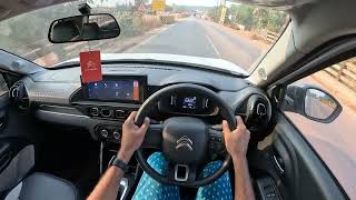 Citroen C3 Turbo Driving : ഇവൻ ഒരു പുലിയാണ് കേട്ടാ | Get Behind the Wheel with this thrilling POV