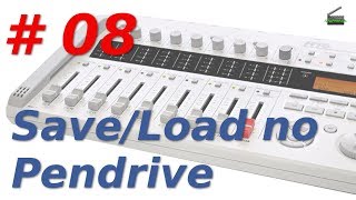 🎬 Zoom R16 - Aula 08 - Save e Load no Pendrive conectado na USB da R16.