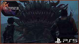 FINAL FANTASY XVI Gigas & Morbol Early Boss Fight English Sub (4K 60FPS) PS5