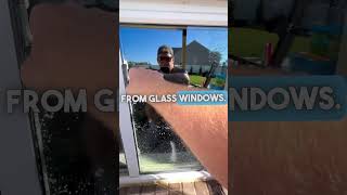 Remove concrete from glass…The EASY way! Full video now up! #windowcleaning