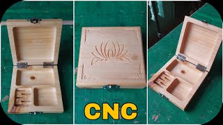 Membuat kotak perhiasan kayu ukir , engrave jewellery box diy