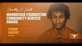 Chase Moore - Texas Football Athletic Community Service Award- REACTION VIDEO!!!