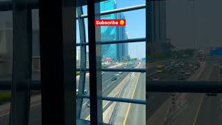 Dubai road view 🔥🥰 from bridge 🌁🌉 #shorts #dubai #road