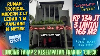 Rumah Aether TAHAP 2 Mewah 3 lantai 165m2 lebar 7x14m di Pusat BSD City