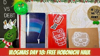 Vlogmas Day 18: free Hobonichi haul, Scratchmas savings challenges, & more!