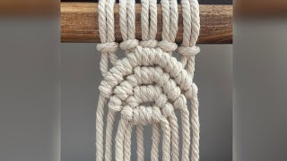 Double Half Hitch Knot pattern/ DIY MACRAME