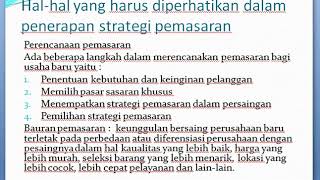 STRATEGI PEMASARAN LANJUTAN