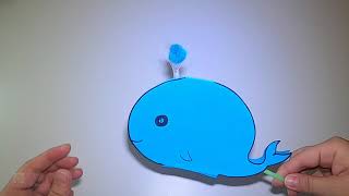 How to make paper Whale｜Easy and funny DIY for kids