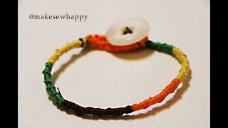 دستبند دوستی مارپیچ ببافیم❤ DIY spiral friendship bracelet