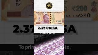 Cost of Currency Printing 💰|| Real Cost of Printing Money 💸  || #Shorts #rbi