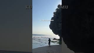 Pantai dengan Pasir Putih || @Emak_Petualang #vlogs #shorts #wisatapantaigunungkidul