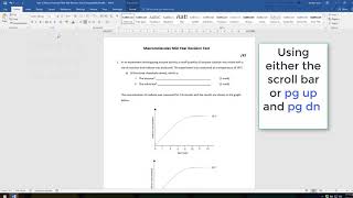 Word 2016: New side scroll feature