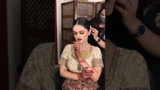 #shorts/unique royal n elegant bridal makeup look with dark lipstick by parul garg Makeup artist #SA