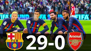 MESSI, RONALDO, MBAPPE, NEYMAR, ALL STARS | BARCELONA 29-0 ARSENAL