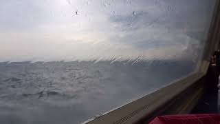 Ferry in stormy seas